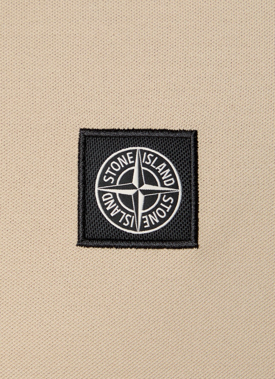 STONE ISLAND - Slim-fit poloshirt van piqué katoen met logopatch
