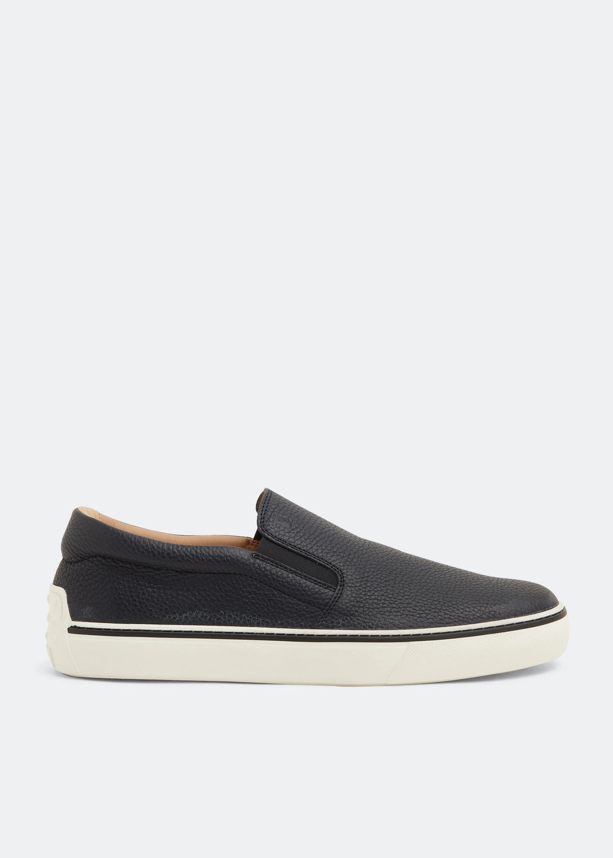 TOD’S - LEATHER SLIP-ON SNEAKERS