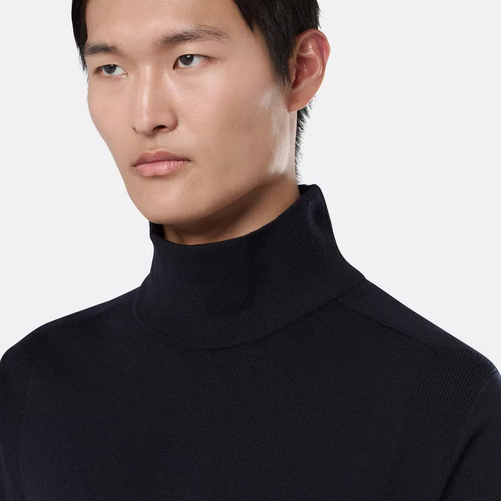 
                  
                    STONE ISLAND - Mock neck trui gebreid in RWS-gecertificeerde stretchwol
                  
                