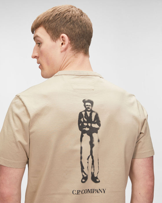 CP COMPANY - T-Shirt - Zand