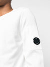 CP COMPANY - Crepe Crew Neck Knit - Wit
