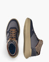HOGAN BLAUW COMBI MID-TOP SNEACKERS