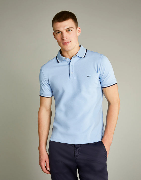 FAY - Polo - Licht Blauw