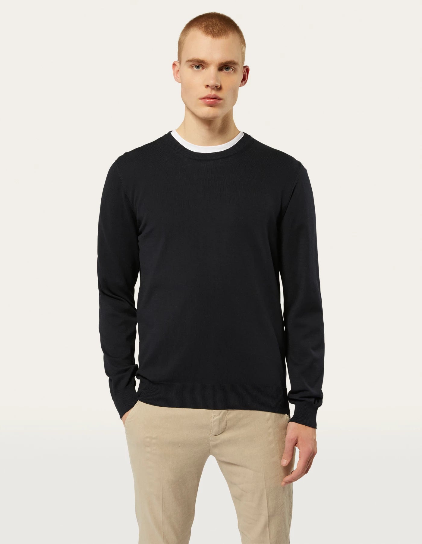 DONDUP - Crew-Neck Cotton Jumper